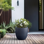 Kante 18 Inch Dia Round Concrete Planter, Indoor Outdoor Large Plant Pot - Image 5