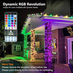 Brizled Color Changing RGB Christmas Lights, 66ft 200 LED Easter String Lights - Image 2