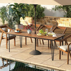 Tangkula 79 Inch Outdoor Dining Table - Image 2
