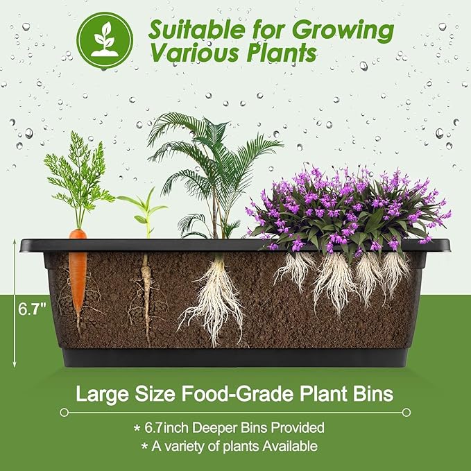 SEJOV 5-Tier Raised Garden Bed, 4FT Vertical Garden Planter - Image 7