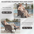 Zero Gravity Wicker Patio Recliner Chair - Image 5