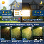 Solar Spot Lights Outdoor, 2 Pack/56 LED Outdoor Lights - Image 5