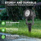 Solar Spotlights Outdoor Waterproof, Warm White Landscape Spotlights, - Image 6