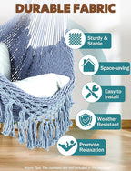 Chihee Hammock Chair Super Large Soft-Spun Cotton Rope Weaving Hanging Chair - Image 2