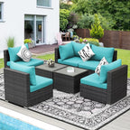 NICESOUL 7 Piece XL Large Modern Outdoor Furniture Sofa Set, 29.3'' High Back - Image 2