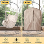 Miztli Hammock Chair with Hanging Chair Cover – 2 Cushions, Steel Spreader Bar - Image 2