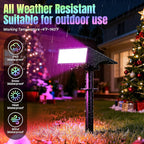 Solar Spot Lights Outdoor Color Changing, Christmas Landscape Spotlights - Image 6
