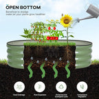 Galvanized Raised Garden Bed Outdoor, Rust-Resistant Garden Planter Box - Image 7