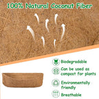 4 Pack Coco Liners for Window Planter Box - 24in 100% Natural Coconut Coir - Image 4