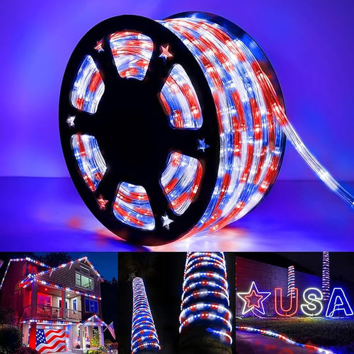 50ft LED Rope Lights Outdoor, 360 LED Connectable & Flexible Tube Lights - Image 2