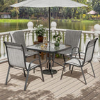 UDPATIO Patio Chairs Set of 4, Stackable Outdoor Dining Chairs - Image 2