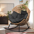 Vongrasig Wicker Egg Chair PE Rattan Rocking Chair by Vongrasig