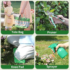 Gardening Tools 10-Piece Heavy Duty Stainless Steel Hand Tools - Image 4