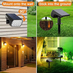 Solar Spot Lights Outdoor Color Changing, Christmas IP65 Waterproof Landscape - Image 6