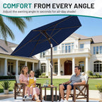 AreShark 7.5FT Patio Umbrella Table Market Umbrella - Image 4
