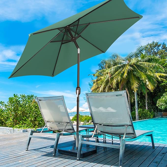 Blissun 7.5 ft Patio Umbrella, Yard Umbrella, Outdoor Market Umbrella - Image 7