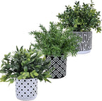 Winlyn 3-Pack Artificial Potted Plants - Image 2