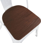 Nazhura Metal Dining Chair Farmhouse Tolix Style - Image 5