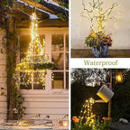 ZNYCYE Solar Waterfall Fairy Bunch Lights Outdoor Waterproof 200LEDs, 8 Modes - Image 3