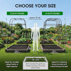 Garden Arch Trellis for Climbing Plants, Rustproof Steel Tunnel Support for - Image 7