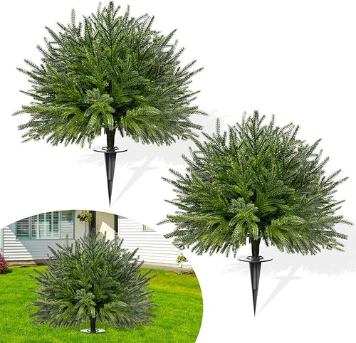 2 Set of 23.6" Artificial Norfolk Tree by FAJUNZH