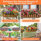 Legigo 2PCS 36 Inch Natural Trough Coco Coir Liners Planters Replacement - Image 6