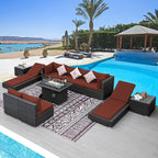 NICESOUL 11 Piece Outdoor Furniture by NICESOUL