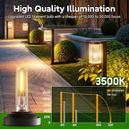 Solar Pathway Lights Outdoor, 2 Pack Upgraded Outdoor Solar Lights - Image 3