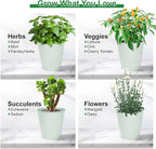 Herb Garden Planter Indoor Kit – 6 Metal Pots - Image 6
