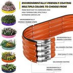 Galvanized Metal Planter Round Raised Garden Bed Kit - Image 2