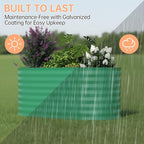 Garvee 4x2x2 ft Galvanized Raised Garden Bed Outdoor, 24 in Tall Metal Planter - Image 7