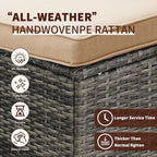 6 Pieces Patio Furniture Set - Image 6