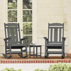 LUE BONA Outdoor Rocking Chairs Set, HDPS Poly Porch Rockers - Image 9