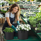 15 Gallon 10-Pack Plant Grow Bags: 350G Thickened Nonwoven Potato Grow Bags - Image 6