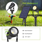 B-right Solar Spot Lights Outdoor, 8 Modes IP65 Waterproof Solar Powered Garden - Image 4