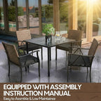 5-Piece Patio Dining Set for 4, Outdoor Dining Set - Image 7