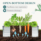 DUMOS Raised Garden Bed Outdoor, Large Metal Garden Bed - Image 3