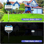 OOSSXX Solar Power Deck LED Light Clip-On Yard Security Sign Spotlight - Image 2