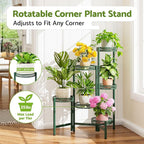 Metal Plant Stands Indoor Outdoor, 6 Tier Plant Stand Corner Plant Shelf - Image 2