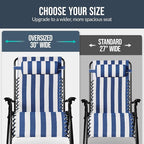 Best Choice Products Set of 2 Extra Wide Adjustable Steel Mesh Zero Gravity - Image 4