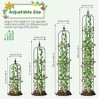 Tower Obelisk Garden Trellis for Climbing Plant，6.2FT/74.4" Rustproof Metal - Image 4