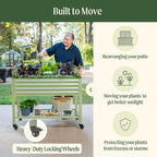 Rolling Elevated Raised Garden Bed-V Series, 1000 Lbs Weight Capacity, Outdoor - Image 4