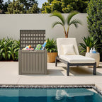 Flamaker Resin Deck Box 40 Gallon Waterproof Outdoor Indoor Storage Box - Image 2