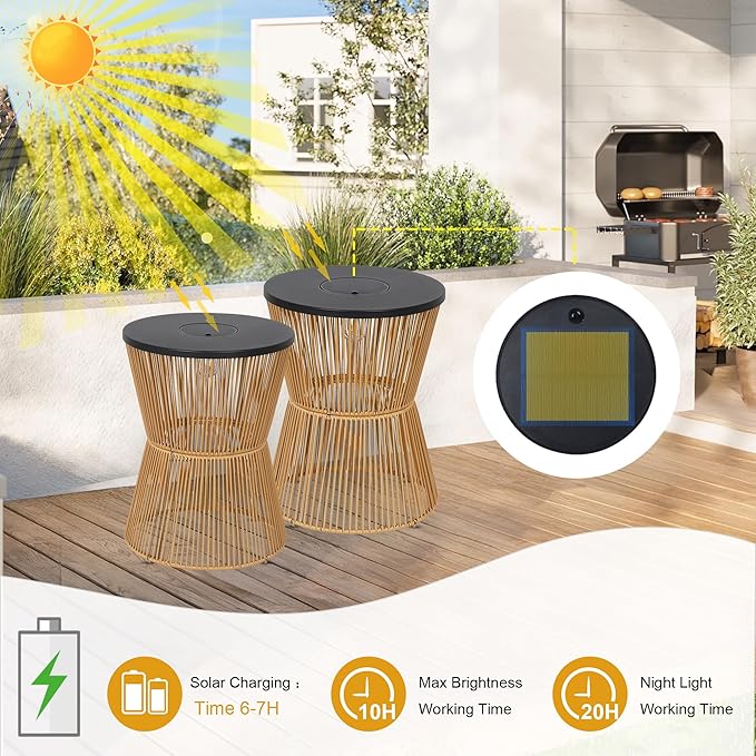 HMVPL Solar Outdoor Side Table - Image 3