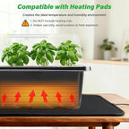 Bonviee 5-Pack Seed Starter Tray Seedling Kits, Plant Starter Kit - Image 6