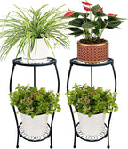 2 Pack 25.2 inch Metal Plant Stand Rack by alleegold
