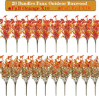 20 Bundles UV Resistant Artificial Fall Flowers Outdoor - Image 4