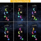 Toodour Solar Wind Chimes, Color Changing Wind Chimes Moon and Star, LED - Image 4