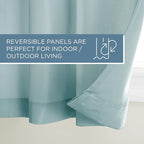 Town & Country Basics Cabana Solid Heavyweight Indoor Outdoor Curtains - Image 6