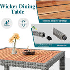 Shintenchi 5 Piece Patio Dining Set, Wicker Patio Conversation Set - Image 4